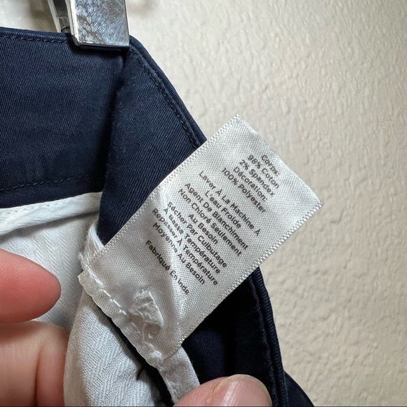 𝅺Talbots The Weekend Chino Navy Blue with Red and White Anchors Sz 4 - Picture 7 of 7